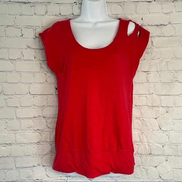 Charlotte Russe Red Top Large - Picture 1 of 8